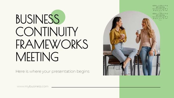 Business Continuity Frameworks Meeting