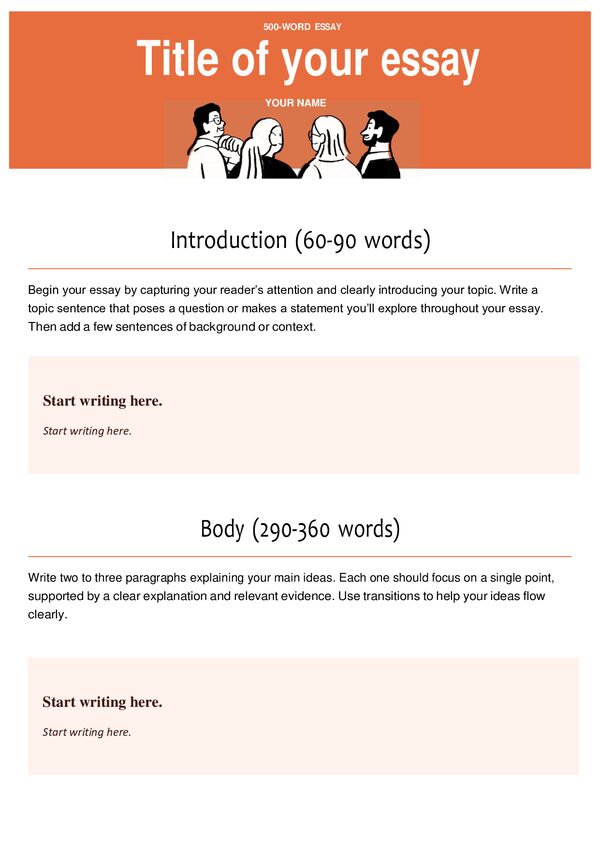 500 Word Essay